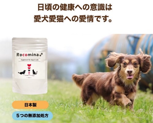 【ロコミナ（Rocomina)】愛犬・愛猫のおなかの健康を考えた乳酸菌サプリ