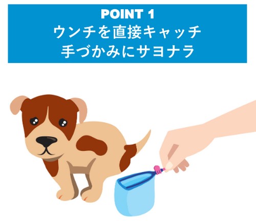 【運キャッチ】ウンチ問題を解決！犬用フンキャッチャー
