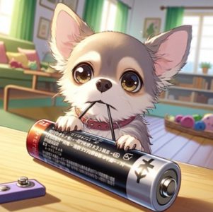 犬が電池を誤飲！危険性や症状、対処法って？